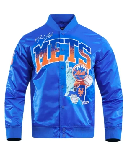 MLB New York Mets Track Jacket | Trendy Leather Jackets
