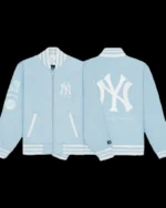 MLB New York OR Nowhere Varsity Jacket | Trendy Leather Jackets