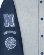 MLB New York OR Nowhere Varsity Jacket | Trendy Leather Jackets