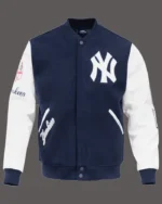 MLB New York Yankees Classic Wool Varsity Jacket | Trendy Leather Jackets