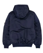 MLB New York Yankees Hooded Bomber Jacket | Trendy Leather Jackets