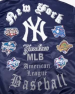 MLB New York Yankees Old English Satin Varsity Jacket