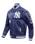 MLB New York Yankees Old English Satin Varsity Jacket