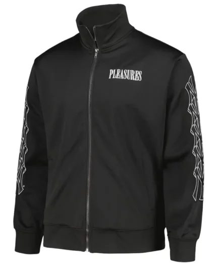 MLB New York Yankees Pleasures Pitcher Track Jacket | Trendy Leather Jackets
