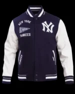 MLB New York Yankees Retro Classic Varsity Jacket | Trendy Leather Jackets