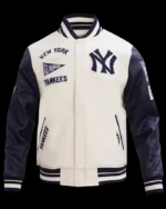 MLB New York Yankees Retro Classic Varsity Jacket | Trendy Leather Jackets
