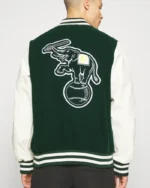 MLB Oakland Athletics Heritage Varsity Jacket | Trendy Leather Jackets