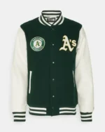 MLB Oakland Athletics Heritage Varsity Jacket | Trendy Leather Jackets