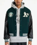 MLB Oakland Athletics Jacket New Era Varsity Jacket | Trendy Leather Jackets