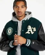 MLB Oakland Athletics Jacket New Era Varsity Jacket | Trendy Leather Jackets