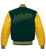 MLB Oakland Athletics Letterman Jacket | Trendy Leather Jackets