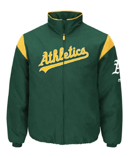 MLB Oakland Athletics Majestic Jacket | Trendy Leather Jackets