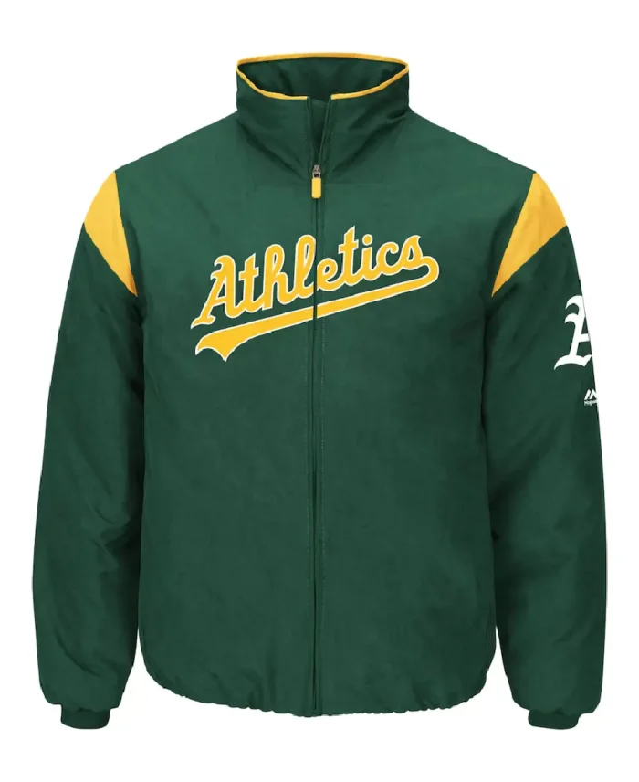 MLB Oakland Athletics Majestic Jacket | Trendy Leather Jackets
