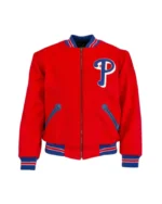 MLB Philadelphia Phillies 1949 Red Wool Varsity Jacket | TLJ