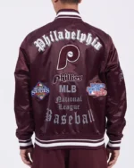 MLB Philadelphia Phillies Old English Satin Jacket | TLJ