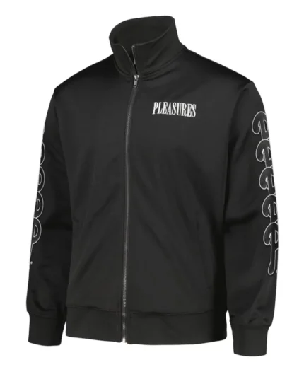 MLB Philadelphia Phillies Pleasures Pitcher Track Jacket | Trendy Leather Jackets