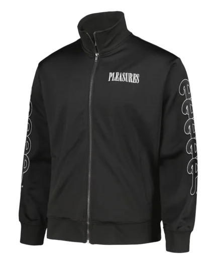MLB Philadelphia Phillies Pleasures Pitcher Track Jacket | Trendy Leather Jackets