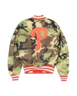 MLB Philadelphia Phillies Red Reversible MA-1 Bomber Jacket | TLJ