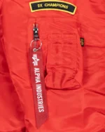 MLB Philadelphia Phillies Red Reversible MA-1 Bomber Jacket | TLJ