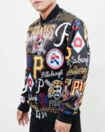 MLB Pittsburgh Pirates AOP Satin Jacket | Trendy Leather Jackets