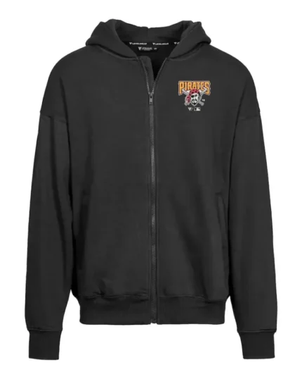 MLB Pittsburgh Pirates Cooperstown Core Logo Black Hoodie | Trendy Leather Jackets