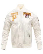 MLB Pittsburgh Pirates Cooperstown Pinstripe Retro Classic Satin Jacket | Trendy Leather Jackets