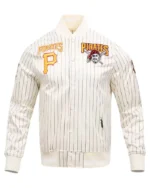 MLB Pittsburgh Pirates Cooperstown Pinstripe Retro Classic Satin Jacket | Trendy Leather Jackets