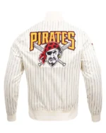 MLB Pittsburgh Pirates Cooperstown Pinstripe Retro Classic Satin Jacket | Trendy Leather Jackets