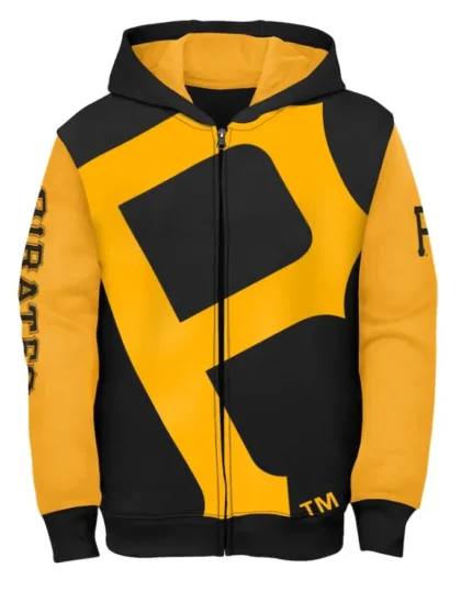 MLB Pittsburgh Pirates Fanatics Black Hoodie Jacket | Trendy Leather Jackets