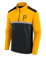 MLB Pittsburgh Pirates Fanatics Black Unstoppable Quarter-Zip Top | Trendy Leather Jackets