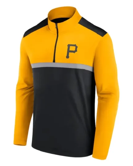 MLB Pittsburgh Pirates Fanatics Black Unstoppable Quarter-Zip Top | Trendy Leather Jackets