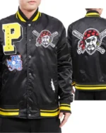 MLB Pittsburgh Pirates Mashup Satin Jacket | Trendy Leather Jackets