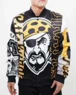 MLB Pittsburgh Pirates Mashup Satin Jacket | Trendy Leather Jackets