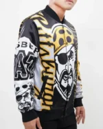 MLB Pittsburgh Pirates Mashup Satin Jacket | Trendy Leather Jackets