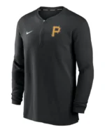 MLB Pittsburgh Pirates Nike Game Time Performance Black Quarter-Zip Top | Trendy Leather Jackets