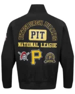 MLB Pittsburgh Pirates Pro Standard Black Area Code Jacket | Trendy Leather Jackets