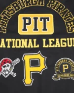 MLB Pittsburgh Pirates Pro Standard Black Area Code Jacket | Trendy Leather Jackets