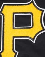 MLB Pittsburgh Pirates Pro Standard Black Area Code Jacket | Trendy Leather Jackets