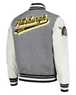 MLB Pittsburgh Pirates Pro Standard Gray Varity Jacket | Trendy Leather Jackets