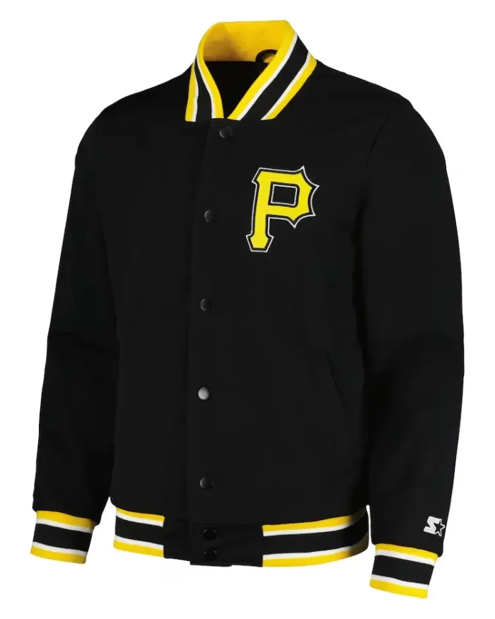 MLB Pittsburgh Pirates Secret Weapon Black Jacket | Trendy Leather Jackets