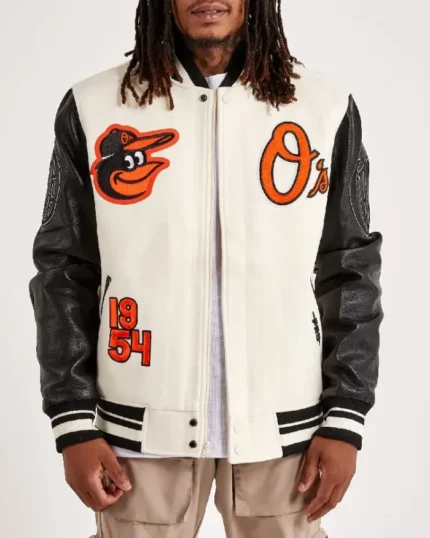 MLB Pro Standard Baltimore Orioles Varsity Jacket | Trendy Leather Jackets