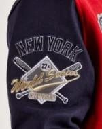 MLB Pro Standard Red and White New York Yankees Varsity Jacket | Trendy Leather Jackets