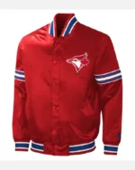 MLB Red Toronto Blue Jays 2023 Canada Day Satin Varsity Jacket | Trendy Leather Jackets