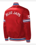 MLB Red Toronto Blue Jays 2023 Canada Day Satin Varsity Jacket | Trendy Leather Jackets