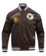 MLB San Diego Padres Classic Satin Jacket | Trendy Leather Jackets