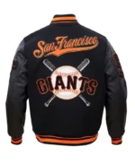 MLB San Francisco Giants Mashup Varsity Jacket | Trendy Leather Jackets