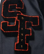 MLB San Francisco Giants Mashup Varsity Jacket | Trendy Leather Jackets