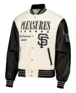 MLB San Francisco Giants Pleasures Varsity Jacket | Trendy Leather Jackets