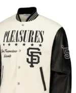 MLB San Francisco Giants Pleasures Varsity Jacket | Trendy Leather Jackets