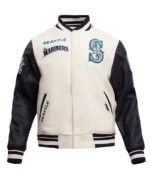 MLB Seattle Mariners Retro Classic Varsity Jacket | Trendy Leather Jackets